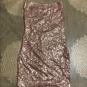 Rose Gold Sequin Dress